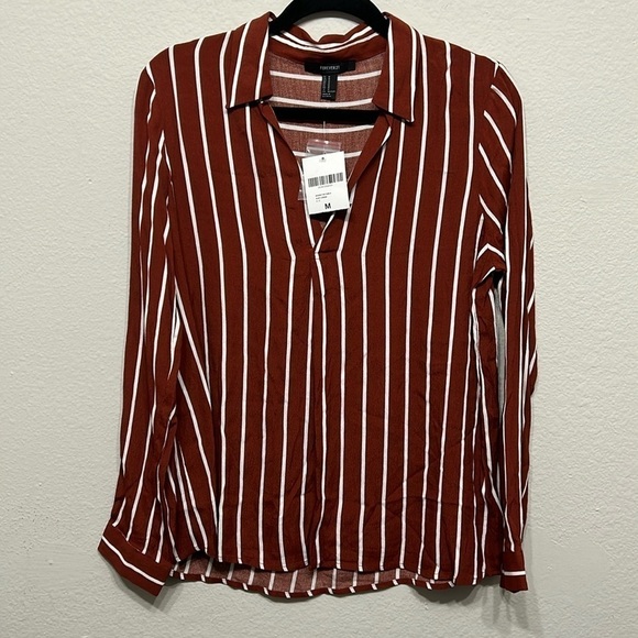 Forever 21 top Size M striped shirt - Picture 2 of 5